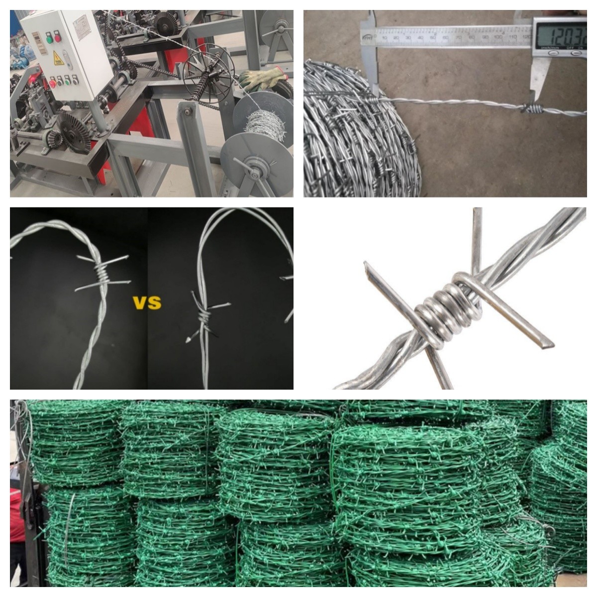 Impact Resistant PVC Coated Galvanized Barbed Wire Mesh Fencing With Custom Lengths