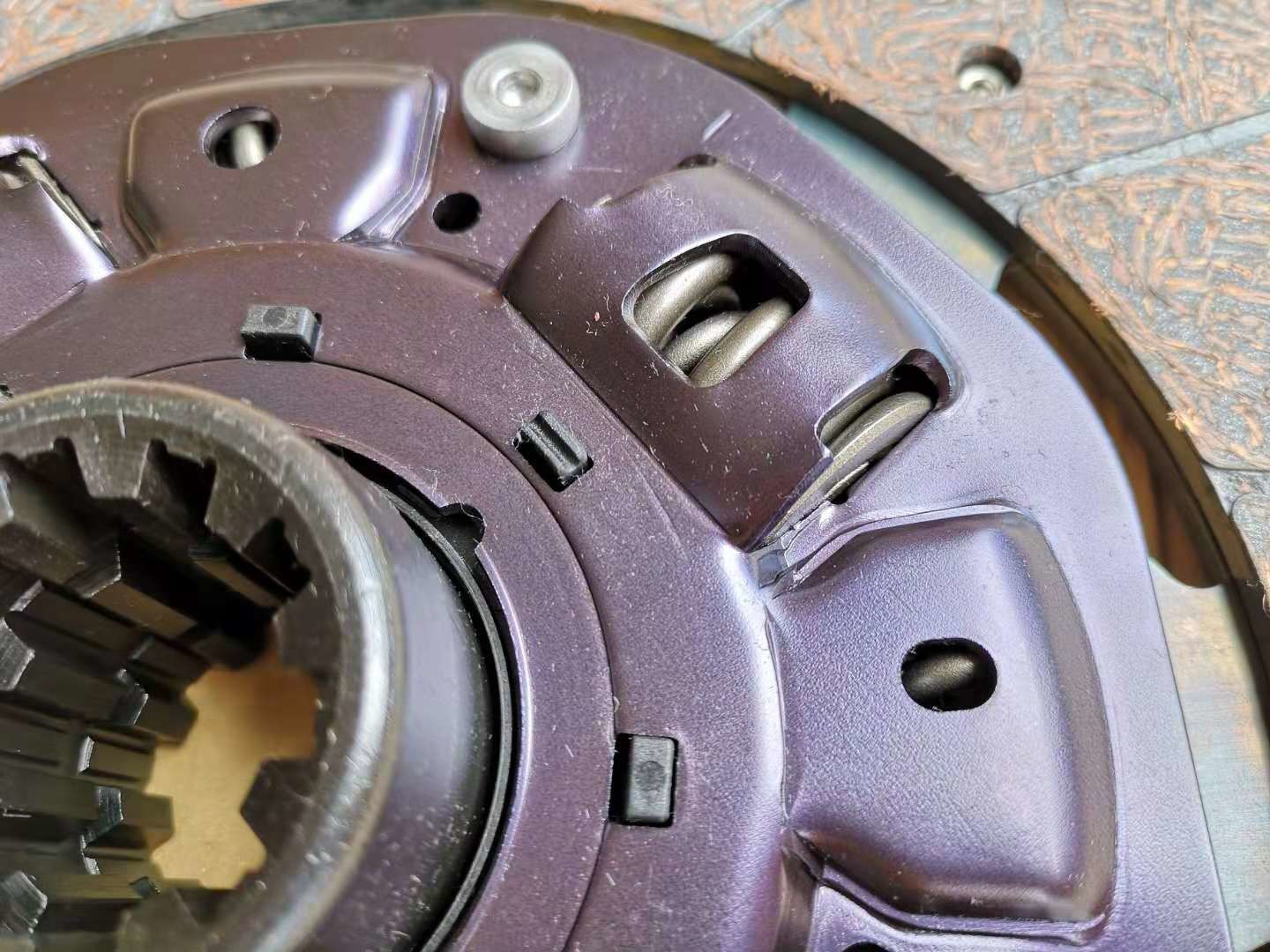 1312408511 ISUZU 380*10 Clutch Disc Purple Retaining Plate Gear Groove In Shaft