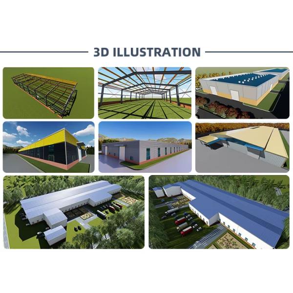 Light Steel Cow Farm Shed Prefab Livestock Farm Building