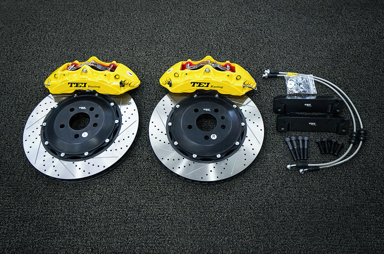 Audi A6 BBK Big Brake Kit 6 Piston Forged Two Pieces Caliper 19 Inch Wheel Front