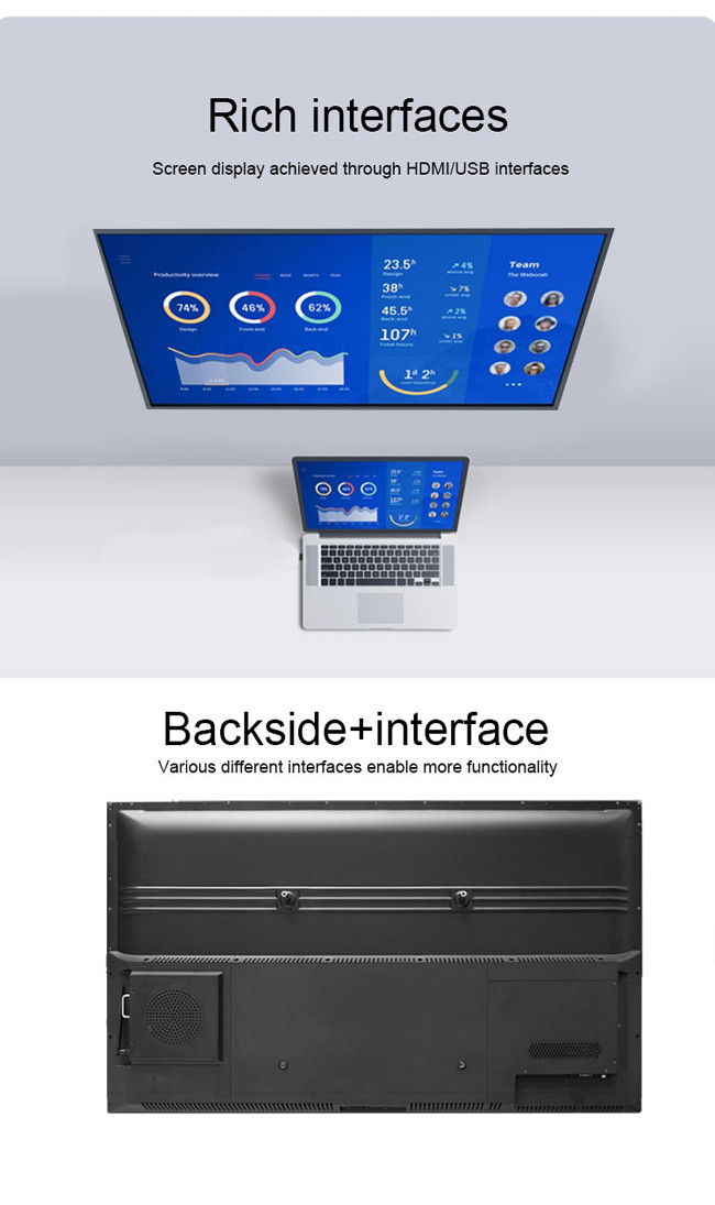All In One 100in Digital Interactive Smart Board Electronic Touch Screen Monitor