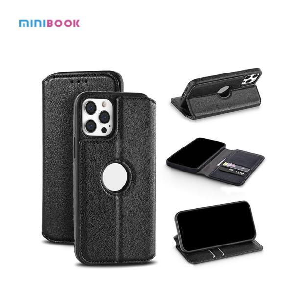 Waterproof Minibook Personalized Magnetic Attraction Pu Leather Cell Phone Case