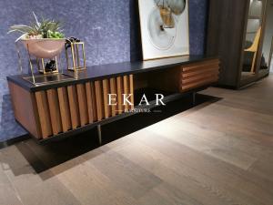 China Fashionable Contemporary Modern Design MDF Metal Legs Italian TV Stand wholesale