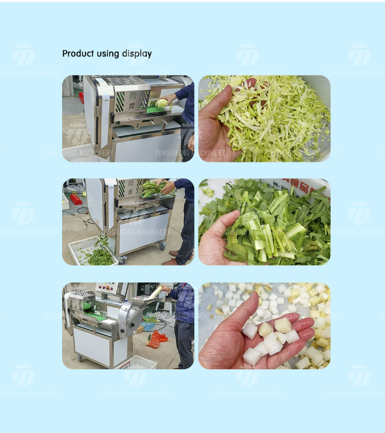 2.25kw 1000kg/h Vegetable Cutter Potato Slicer Machine
