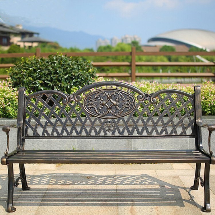 8 People ISO14001 Certified Metal Picnic Table Bench Set