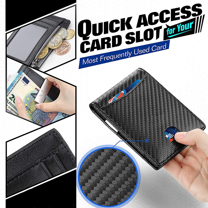 Custom Logo Multi-functional Credit Card Holder Genuine Leather Wallet for Men's Wallet Short Wallet
