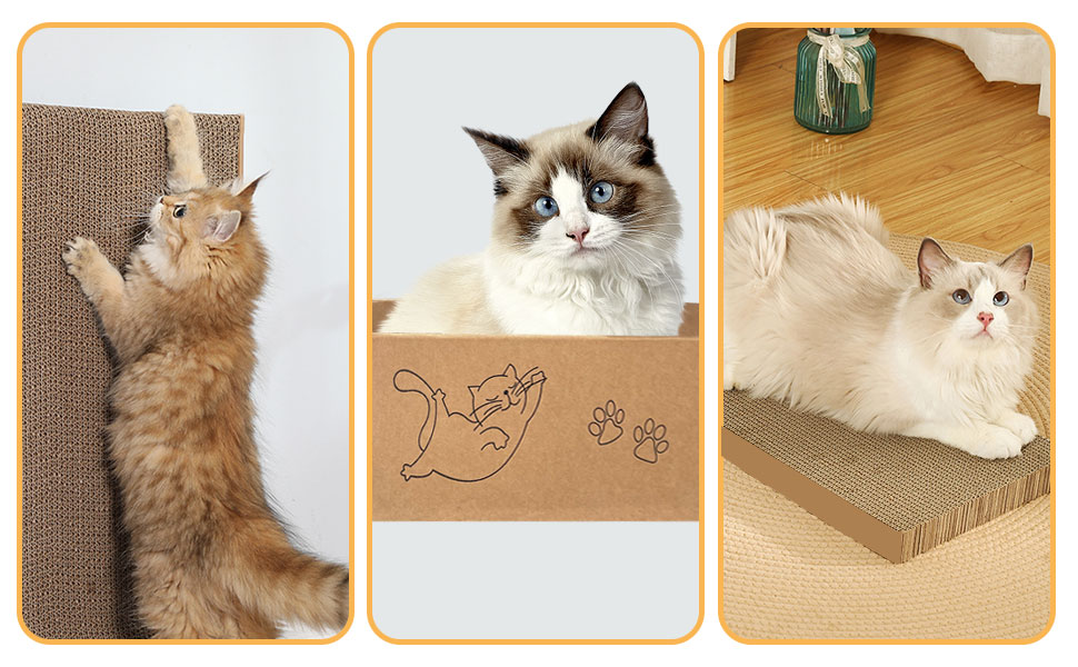 5 Pack High Quality Cat Scratcher Board Corrugated Paper Pet Interactive Toy Sustainable Cat Toy Whosale