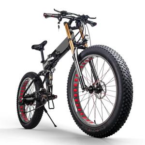 China 350w 48v 26 Inch Fat Tire Ebike Full Suspension 26 Inch Folding Ebike on sale