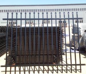 China China factory high quality galvanized Tubular Iron Fencing galvanized for sale wholesale