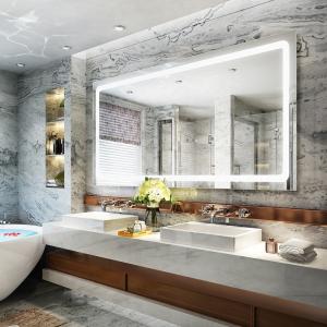 China Space saving Morden Luxury Oversized Hanging Hotel Bathroom Mirrors wholesale