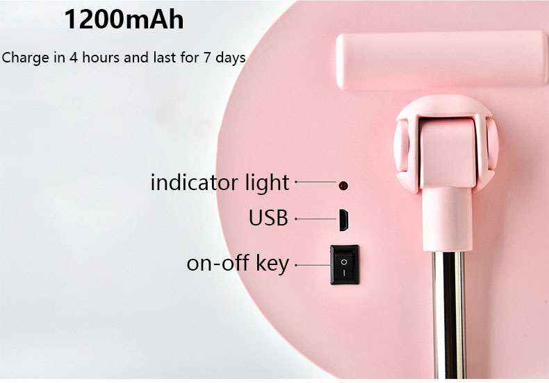 20x Magnifying Led Makeup Mirror For Table Desktop Oem
