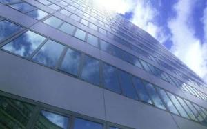 China Metal Ceilings Sound Insulation Curtain Wall / Aluminum Curtain Wall for Good Thermal Insulation wholesale