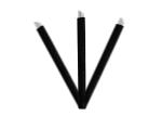 Black 7 Pins Permanent Makeup Eyebrow Liner Tattoo Blade