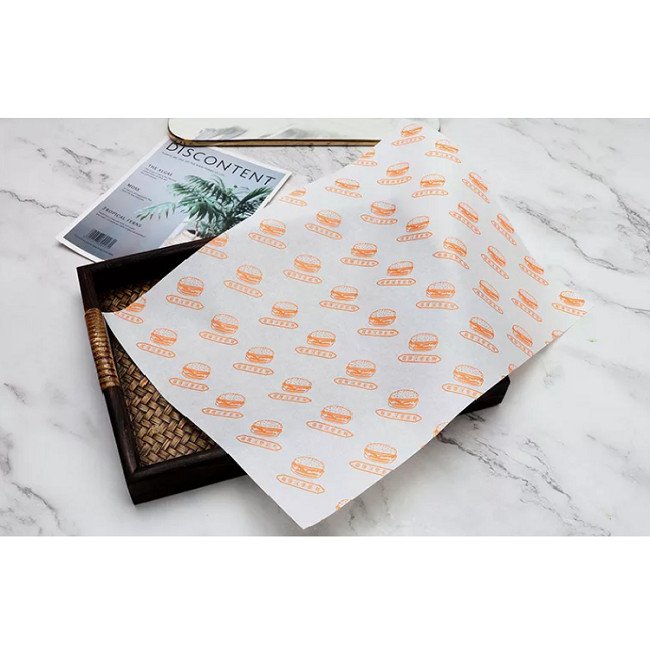 35gsm Greaseproof Bread Wrapping Paper Wax Coated 12x12 Deli