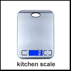 Stainless Steel Digital Kitchen Scale with Bowl Portable Battery-Powered Food Weighting Scale