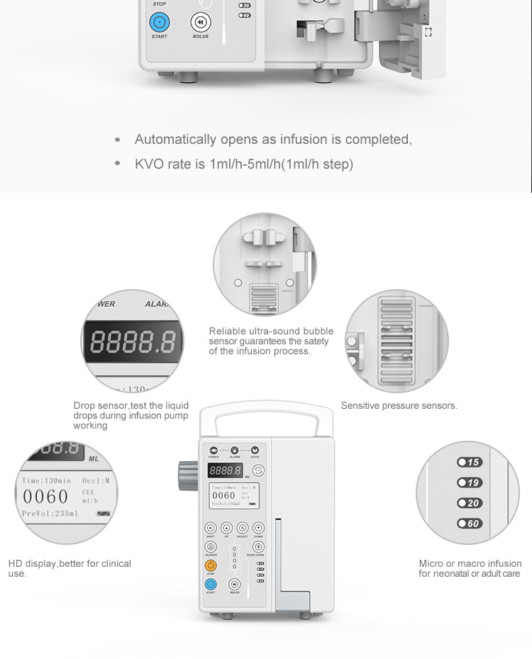 hospital medical infusion pump disposable infusion cheap syringe pump