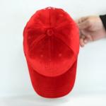 High Quality Winter Custom Embroidery Plain Velvet Hat Baseball Cap,velvet dad