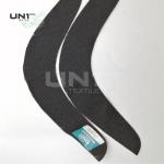 Needle Punch Felt Fabric Sewing Sleeve Heads For Ladies Wear Black Color