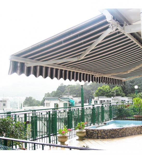 Automatic Aluminum Waterproof Semi- Cassette Balcony Retractable Outdoor Awning