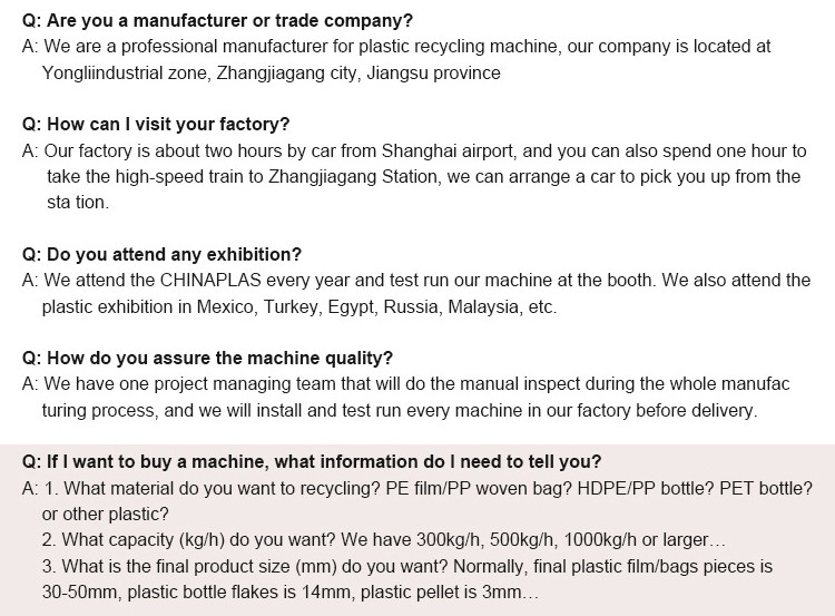 Industrial Recycle Pet Bottle Crushing Rigid Plastic Flakes Washing Recycling Plant