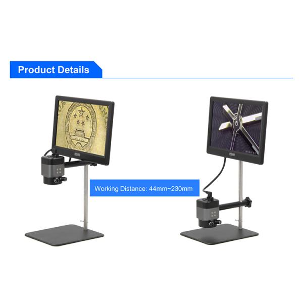 12.5" LCD HDMI USB Digital Microscope 6x - 39.4x 2.0M Real Time Auto