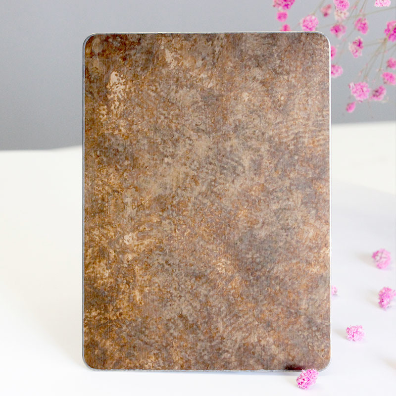Custom Texture Antique Copper/Brass/Bronze Retro Art Design Antique Stainless Steel Sheet