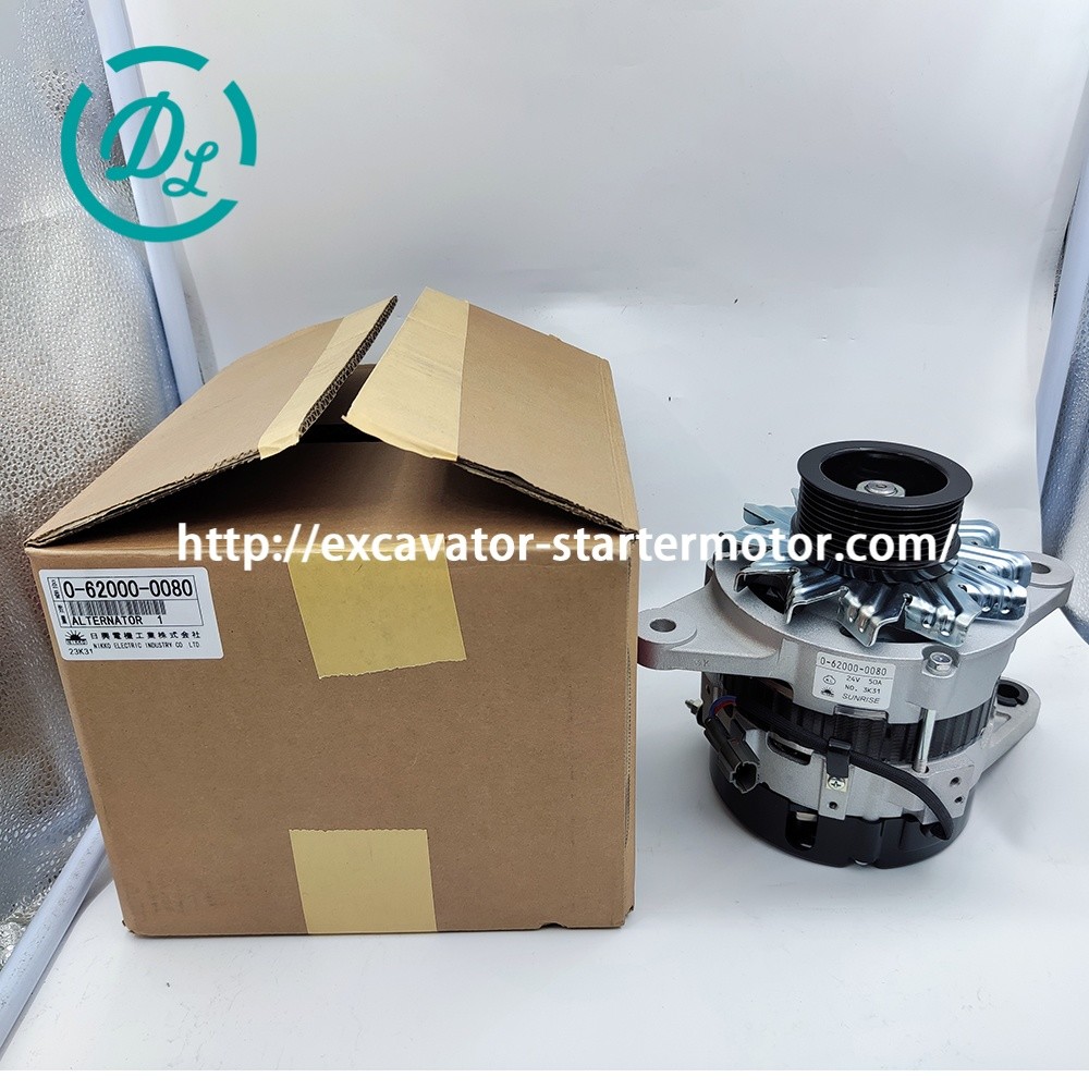 24V 50A 8-98092116-0 Excavator Alternator 0-62000-0080 714/40523