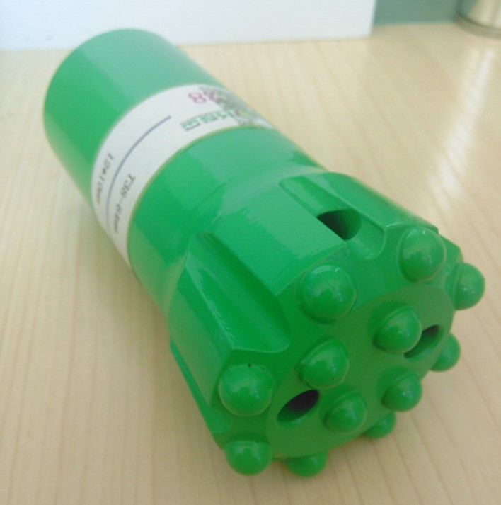 Ballictic / Spherical Green Rock Button Drill Bit 4 / 7 Buttons 51mm for Granite