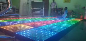 China Led 3D Magnetic Infinity Party Light Up Dance Floor For Wedding wholesale