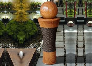 China Thin Strip Club Scene Wood Rattan Effect Water Fountain wholesale