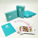 CMYK 4C Printing Waterproof Plastic Playing Cards , 300g Plastic Poker Playing
