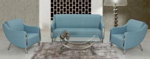 China Modern PU leather China reception office lounge sofa wholesale