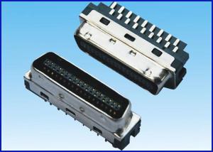 China SCSI 36P Socket Connector metal hood Brass material waterproof wholesale
