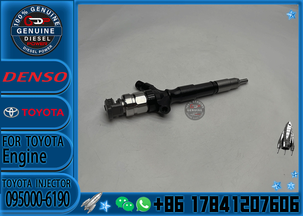 High Quality Diesel Fuel Injector 095000-6190/095000-7390 23670-30100 For TOYOTA HILUX 2KD-FTV Engine