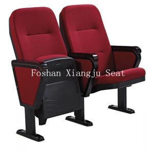 China Fabric Cushion Spring Return Auditorium Chairs / Cinema Seating With Writing Pad wholesale