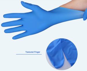 China Disposable Blue Nitrile Powder Free Gloves Good Sensitivity AQL 4.1 wholesale