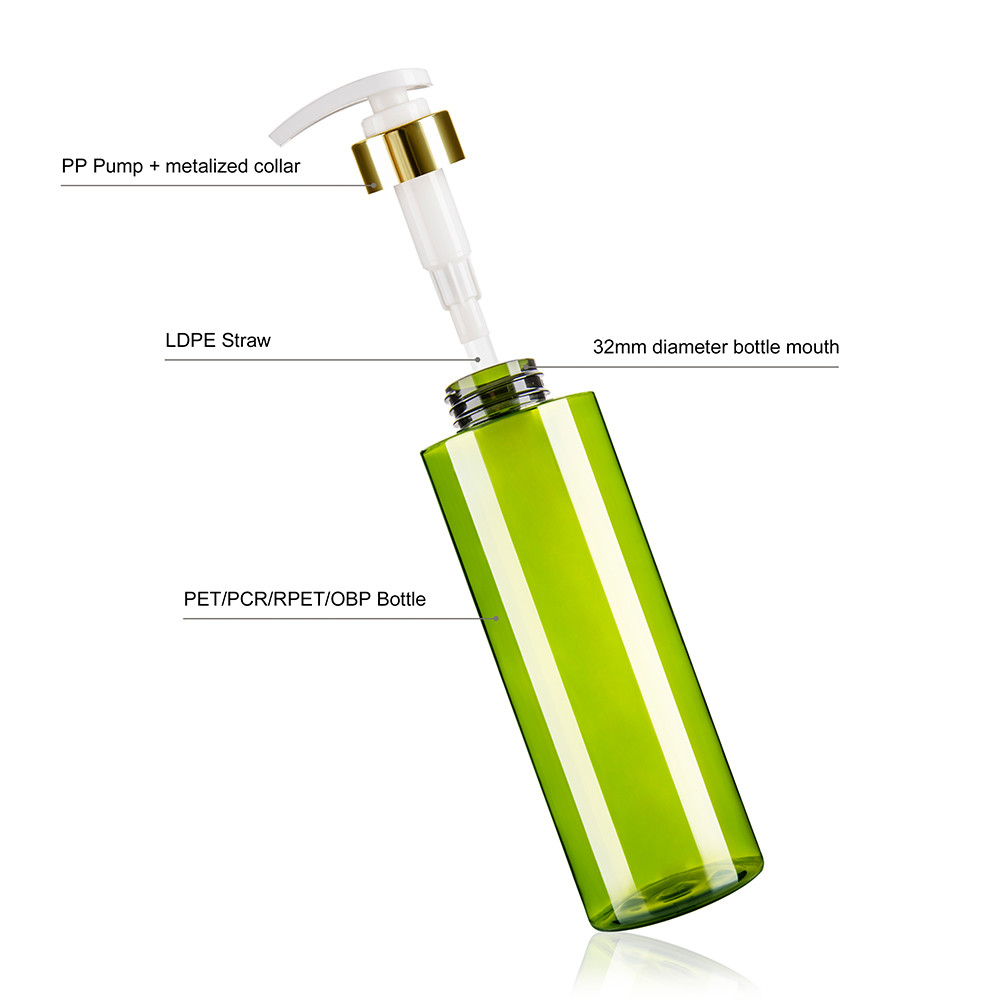 OEM Hair Care Containers 550ML Large Shampoo And Conditioner Bottles With Dispenser
