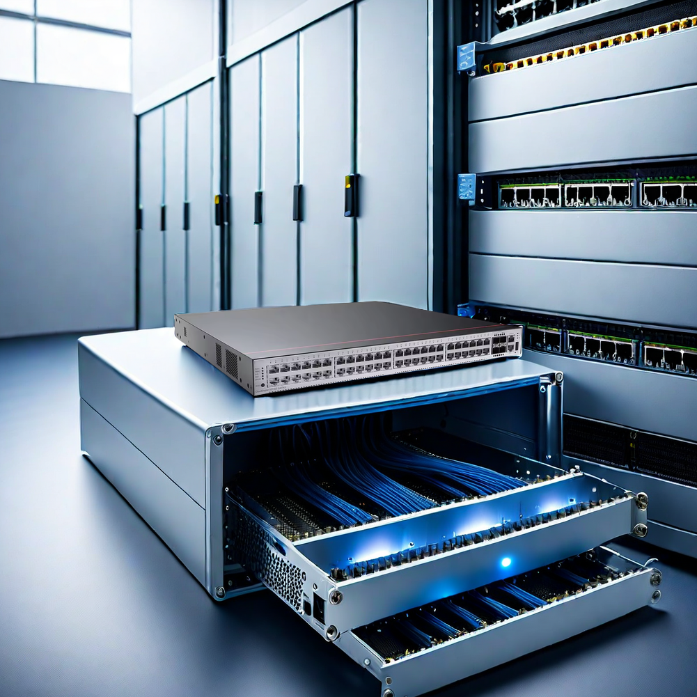 48 Port 25GE SFP28 Data Center Switch With 6 X 40/100GE QSFP28 CE6863H-48S6CQ For Speed Data Transfer and Data Processing