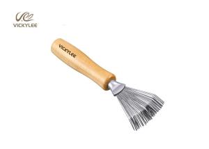 China Small Wild Boar Mane 4.5 Inches Wooden Handle Hair Brush wholesale
