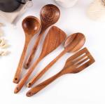 Customized Logo Teak Kitchen Wooden Utensils Six-Piece Jujube Spatula