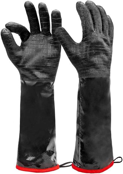 Quality FuXing 18'' Smoker Long Sleeve Heat Protection Gloves Slip Resistant for sale
