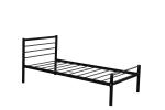 Antique Full Size Metal Bed Frame Vintage Black Long Lasting Durability
