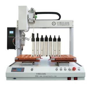 China Single Head Double Platforms Industrial Automatic Tin Soldering Machine wholesale
