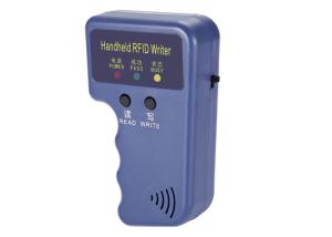 China Plastic Small Handheld 125KHz EM410X RFID Card Reader Writer wholesale