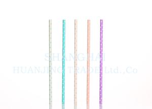 China Food Grade Bleached Polka Dot Paper Straws With Non Toxic Harmless Ink wholesale