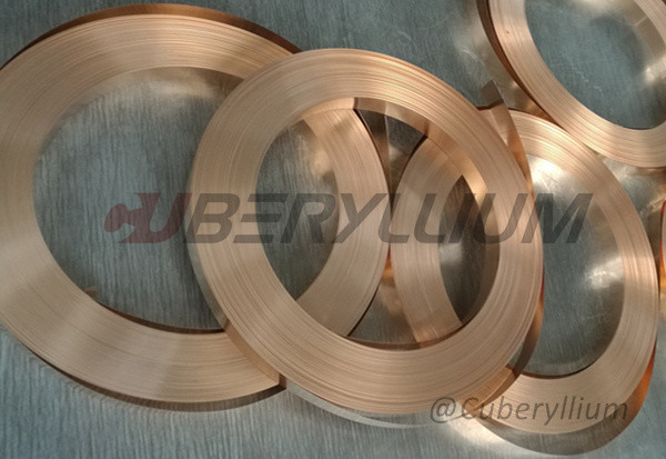 Copper Beryllium BrB2 BrBNT1.9 Bronze Ribbon / Tape / Strip 0.02mm To 2mm