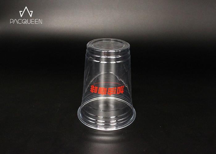 Transparent Disposable Plastic Drinking Cups For Iced Beverages Water Proof