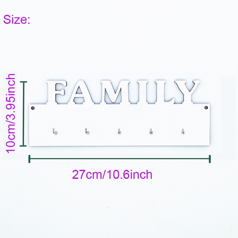 5mm Thickness Sublimation MDF Blanks LOVE HOME FAMILY Wooden Key Sign