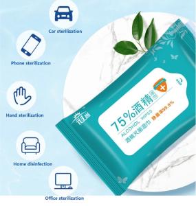 China Household Adults 75% Alcohol Wet Wipes For Sterilization Cleaning wholesale
