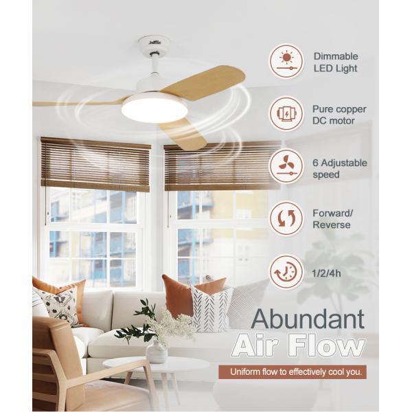 2- Hotel Choice ABS Blades Smart WiFi Control Remote Control Ceiling Fan by 1stshine